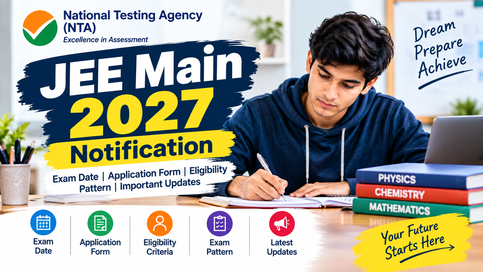 JEE Main 2027 Notification: Exam Date, Application Form, Eligibility, Pattern & Latest Updates